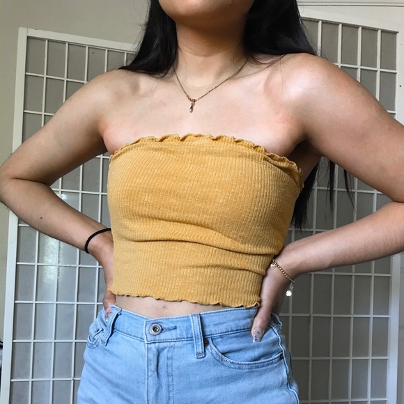 Yellow Tube Top - Picture 3 of 3